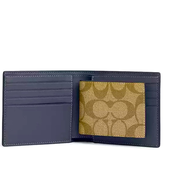 NWT Coach Boxed 3 In 1 Wallet Gift Set In Colorblock Signature Canvas - Picture 6 of 7